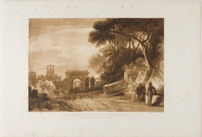 Chrystus i Kobieta z Samarii, tablica 71 z Liber Studiorum autorstwa Joseph Mallord William Turner