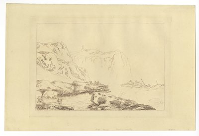 Wybrzeże Yorkshire (akwaforta) autorstwa Joseph Mallord William Turner