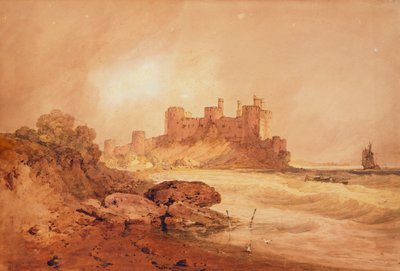Zamek Conway, Północna Walia, ok. 1800 autorstwa Joseph Mallord William Turner