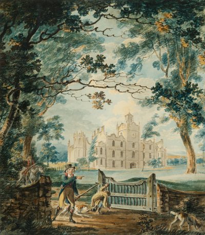 Cote House, niedaleko Bristolu, 1792 (wc i pióro na papierze) autorstwa Joseph Mallord William Turner