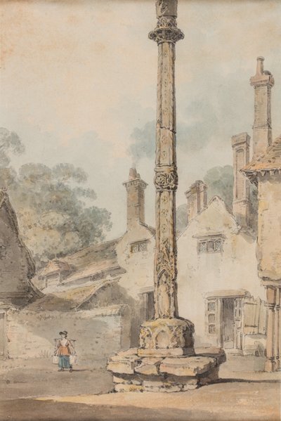 Krzyż wiejski, ok. 1850 (akwarela na papierze) autorstwa Joseph Mallord William Turner