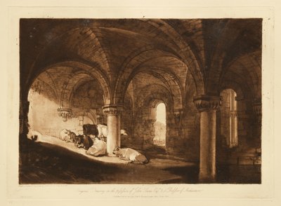 Krypta opactwa Kirkstall autorstwa Joseph Mallord William Turner