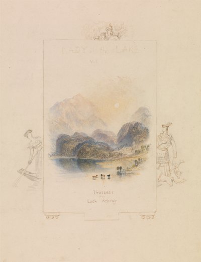 Projekt ilustracji do „Pani Jeziora” Waltera Scotta, Loch Achray autorstwa Joseph Mallord William Turner