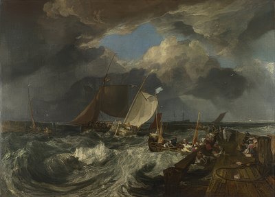 Molo w Calais. 1803 autorstwa Joseph Mallord William Turner