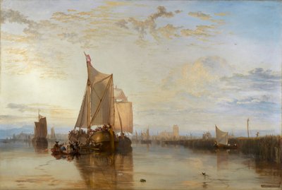 Dort lub Dordrecht: Dort Packet-Boat z Rotterdamu Becalmed [1818, Royal Academy of Arts, Londyn, katalog wystawy] autorstwa Joseph Mallord William Turner