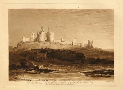 Zamek Dunstanborough autorstwa Joseph Mallord William Turner