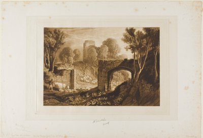 Brama Wschodnia, Winchelsea, tablica 67 z Liber Studiorum autorstwa Joseph Mallord William Turner