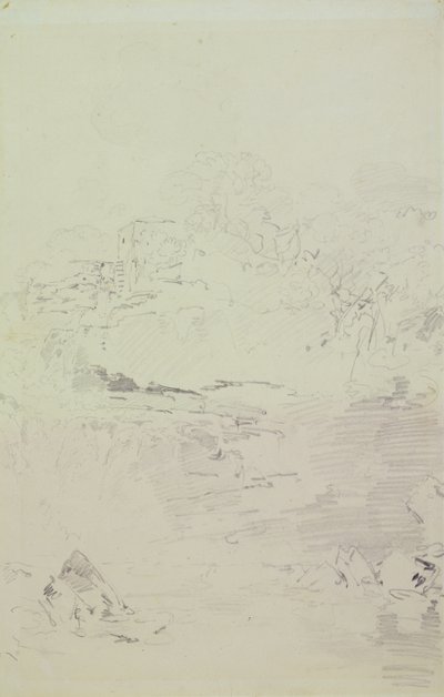 Falls of the Clyde, ok. 1801 (ołówek na papierze) autorstwa Joseph Mallord William Turner