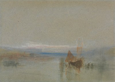 Łodzie rybackie zostały wycofane z le Havre autorstwa Joseph Mallord William Turner