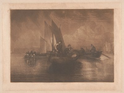 Połów fląder, Battersea autorstwa Joseph Mallord William Turner