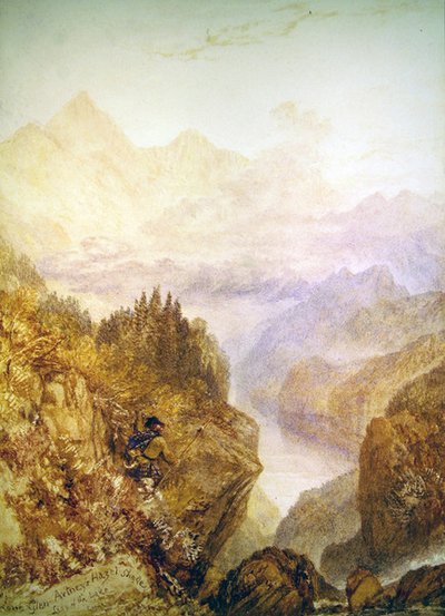 Glen Artney, ok.1820 (akwarela na papierze) autorstwa Joseph Mallord William Turner