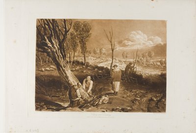 Hedging and Ditching, tablica 47 z Liber Studiorum autorstwa Joseph Mallord William Turner