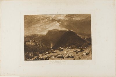 Hind Head Hill, płyta 25 z Liber Studiorum autorstwa Joseph Mallord William Turner
