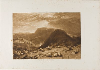 Hind Head Hill, płyta 25 z Liber Studiorum autorstwa Joseph Mallord William Turner