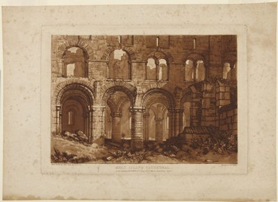 Katedra na Holy Island autorstwa Joseph Mallord William Turner