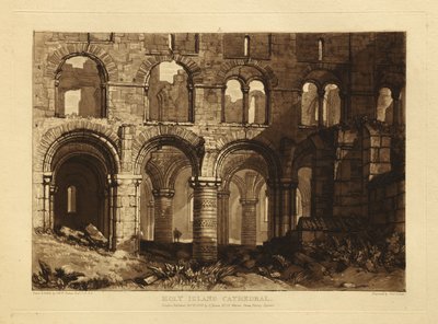 Katedra na Holy Island autorstwa Joseph Mallord William Turner