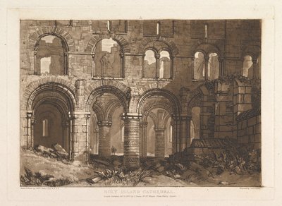 Katedra Świętej Wyspy Liber Studiorum, cz. III, tablica 11, 20 lutego 1808 r. autorstwa Joseph Mallord William Turner