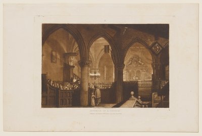 Wnętrze kościoła autorstwa Joseph Mallord William Turner