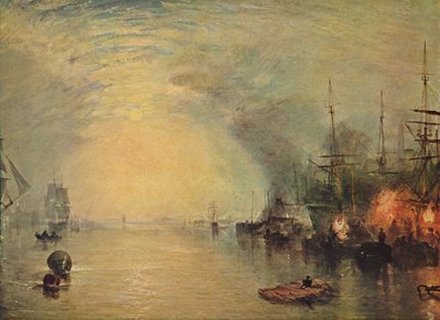 Keelmen falujący w węglach przy świetle księżyca, 1835 autorstwa Joseph Mallord William Turner