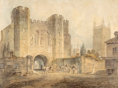 Brama króla Edgara, Worcester autorstwa Joseph Mallord William Turner
