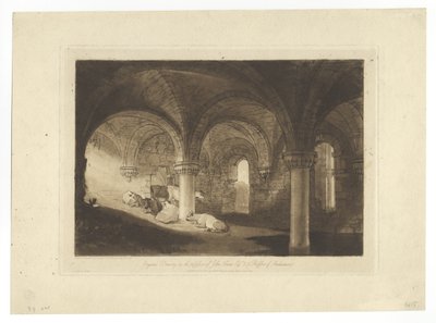 Krypta opactwa Kirkstall autorstwa Joseph Mallord William Turner