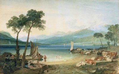 Jezioro Genewskie i Mont Blanc autorstwa Joseph Mallord William Turner