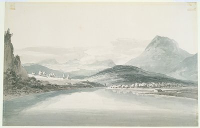 Jezioro Klontal, wg Johna Roberta Cozensa (1752-99) (ołówek i akwarela na papierze) autorstwa Joseph Mallord William Turner