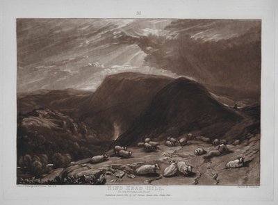 Liber Studiorum: Hind Head Hill na Portsmouth Road autorstwa Joseph Mallord William Turner