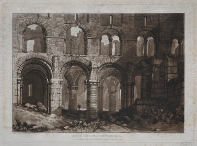 Księga studiów: Katedra na Świętej Wyspie. autorstwa Joseph Mallord William Turner