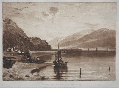 Liber Studiorum: Molo w Inverary, Lock Fyne, poranek autorstwa Joseph Mallord William Turner