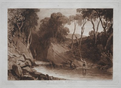 Book of Studies: Near Blain Athol, Szkocja. autorstwa Joseph Mallord William Turner