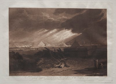 Liber Studiorum: Piąta plaga Egiptu autorstwa Joseph Mallord William Turner