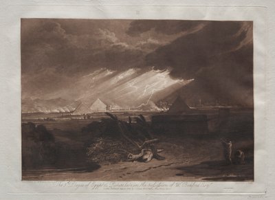 Liber Studiorum: Piąta Plaga Egiptu. autorstwa Joseph Mallord William Turner