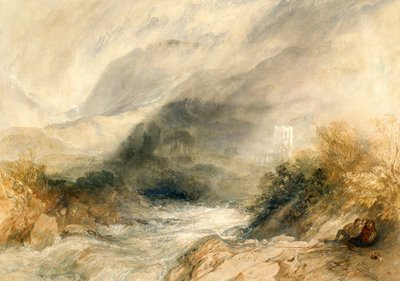 Opactwo Llanthony, Monmouthshire autorstwa Joseph Mallord William Turner