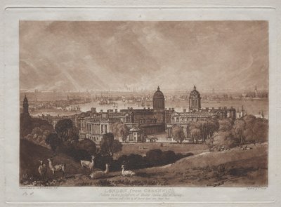 Londyn z Greenwich autorstwa Joseph Mallord William Turner