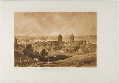 Londyn z Greenwich, płyta 26 z Liber Studiorum autorstwa Joseph Mallord William Turner