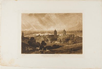 Londyn z Greenwich, płyta 26 z Liber Studiorum autorstwa Joseph Mallord William Turner