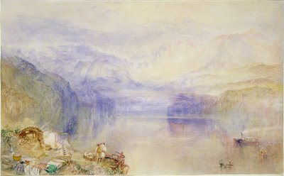 Lucerna, zachód słońca autorstwa Joseph Mallord William Turner
