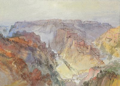 Miasto Luksemburg z Fetschenhof, 1839-1840. autorstwa Joseph Mallord William Turner
