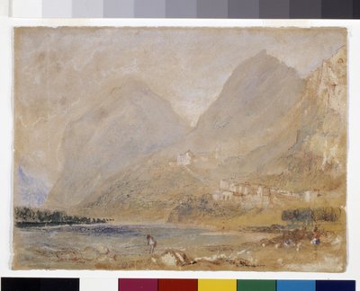 Martinswand, niedaleko Innsbrucku (akwarela i gwasz na szarym papierze) autorstwa Joseph Mallord William Turner