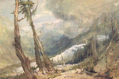 Mere de Glace, w dolinie Chamouni, Szwajcaria autorstwa Joseph Mallord William Turner