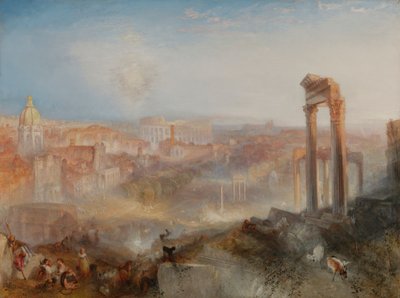 Współczesny Rzym, Campo Vaccino autorstwa Joseph Mallord William Turner