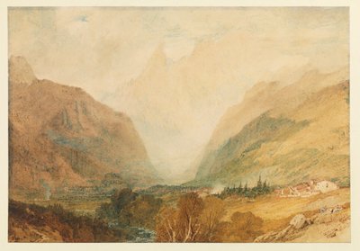 Mont Blanc, z góry Courmayeur, 1810 ok autorstwa Joseph Mallord William Turner