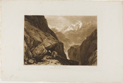 Góra Świętego Gotarda, płyta 9 z Liber Studiorum autorstwa Joseph Mallord William Turner