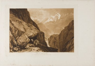 Góra Świętego Gotarda, płyta 9 z Liber Studiorum autorstwa Joseph Mallord William Turner