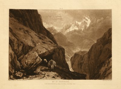 Góra św. Gotarda autorstwa Joseph Mallord William Turner