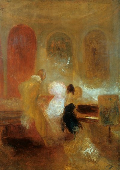 Music Party, Zamek East Cowes, ok. 1835 r. autorstwa Joseph Mallord William Turner