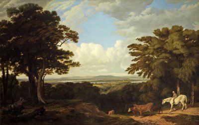 Newnham-on-Severn, Gloucestershire, z Dean Hill autorstwa Joseph Mallord William Turner