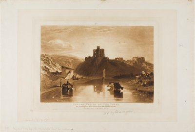 Zamek Norham, tablica 57 z Księgi Studiów autorstwa Joseph Mallord William Turner