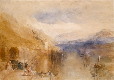 Oberhofen, Jezioro Thun autorstwa Joseph Mallord William Turner